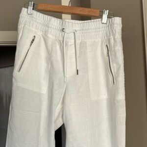 Ike New Athleta White Linen Pants Size 8